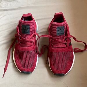Adidas kids and woman Burgundy sneakers